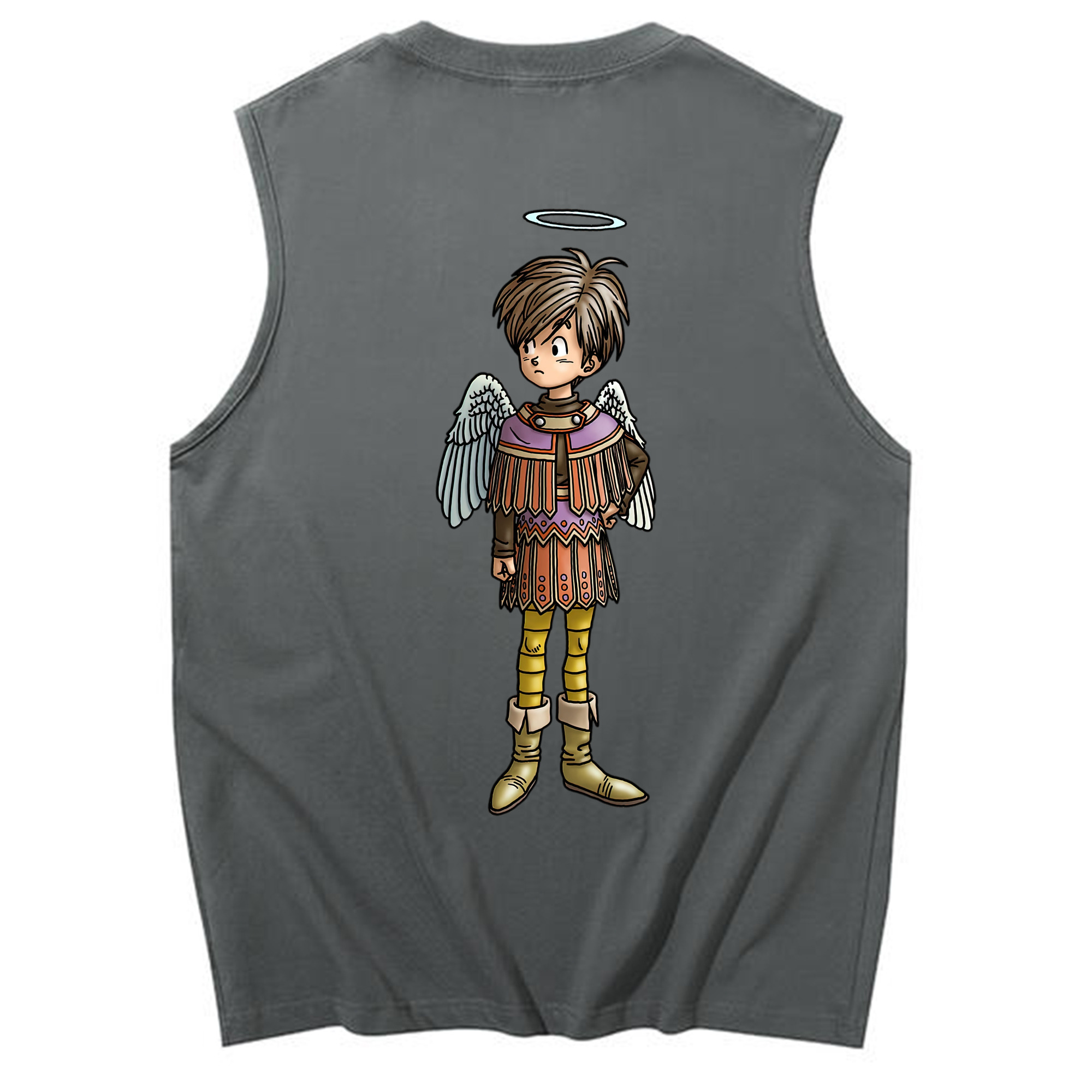 （画像用） ドラゴンクエスト Doragon Kuesuto Dragon Quest コットン100％タンクトップ（背面プリント）